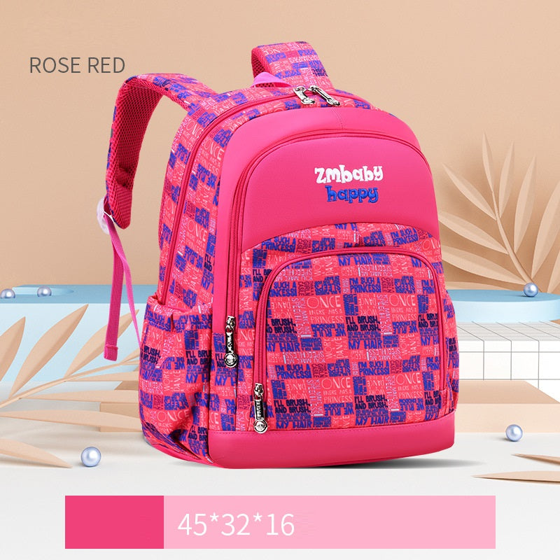 Sesame Baby Kids Korean School Backpack – Polyester Nylon, Multiple Colours, S & L