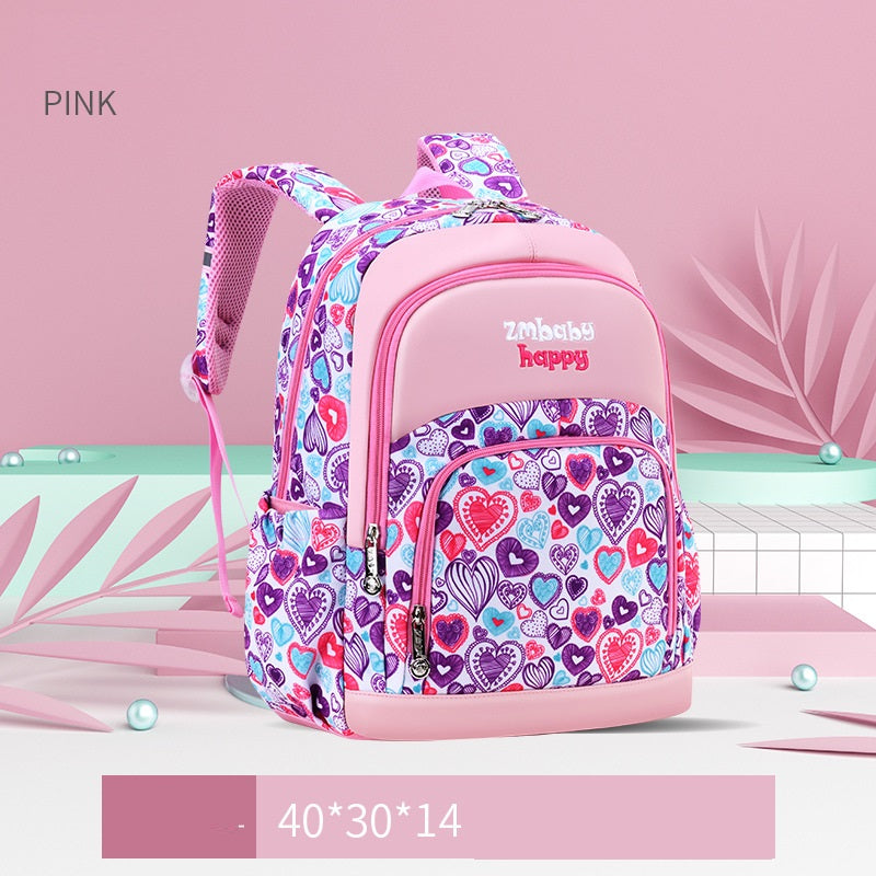 Sesame Baby Kids Korean School Backpack – Polyester Nylon, Multiple Colours, S & L