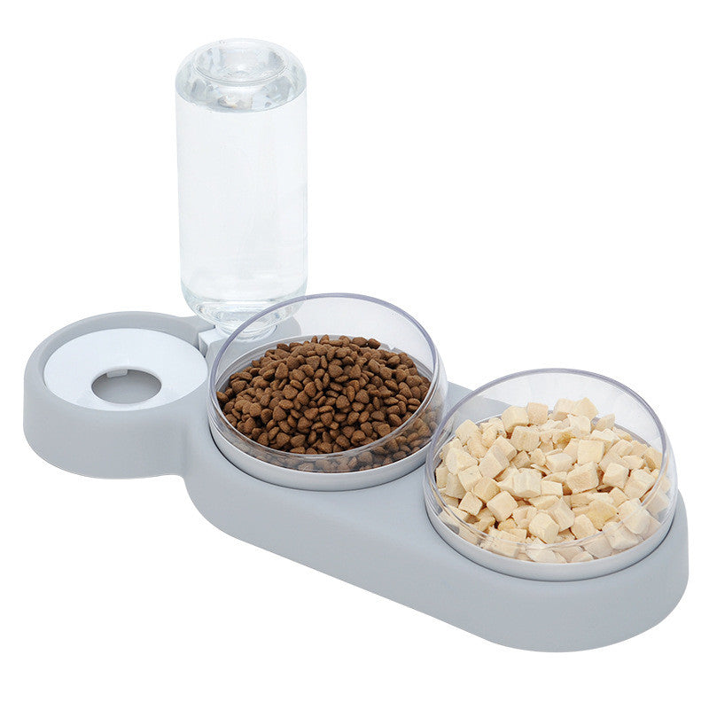 Automatic Pet Feeder Bowl with Water Fountain – Double Bowl for Cats & Dogs