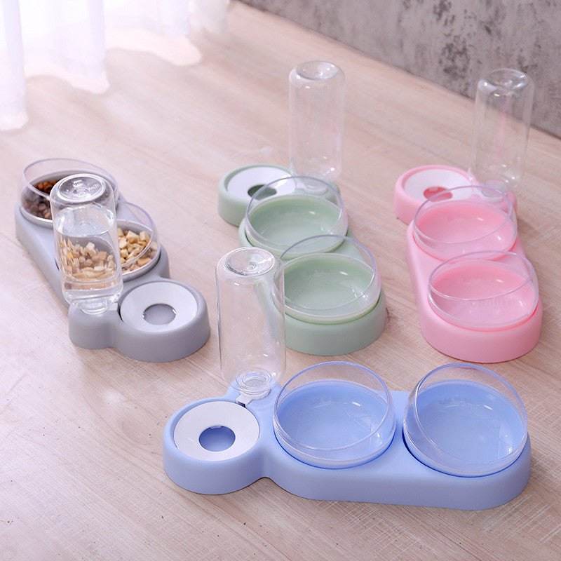 Automatic Pet Feeder Bowl with Water Fountain – Double Bowl for Cats & Dogs