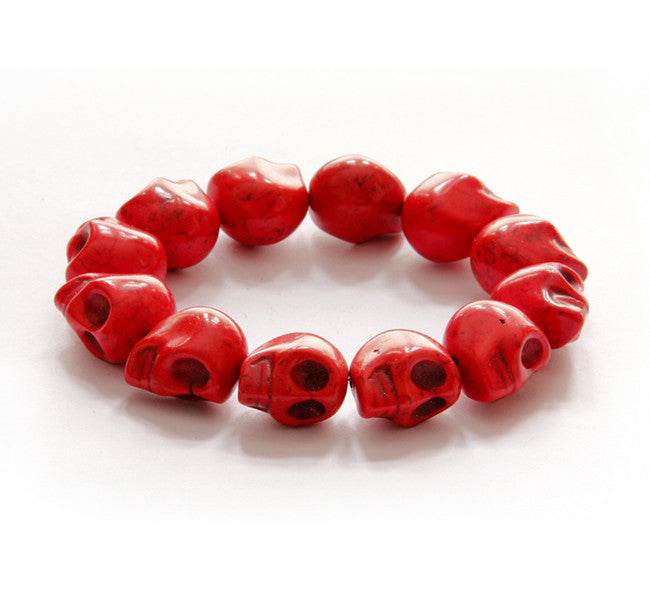 Jewelry Bracelet Synthetic Turquoise Skull beaded Bracelet