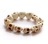 Jewelry Bracelet Synthetic Turquoise Skull beaded Bracelet