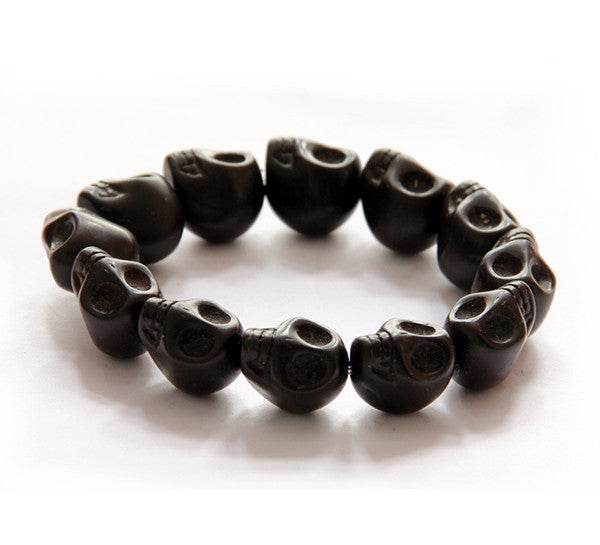 Jewelry Bracelet Synthetic Turquoise Skull beaded Bracelet