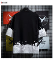 Men's Cotton Linen Hanfu Cardigan – Loose Casual Summer Robe in Black & Blue (M–5XL)