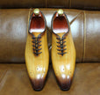 Men's Handmade Oxford Shoes – Genuine Cowhide Brogue Dress Shoes (6 Colors, EU 38–47)