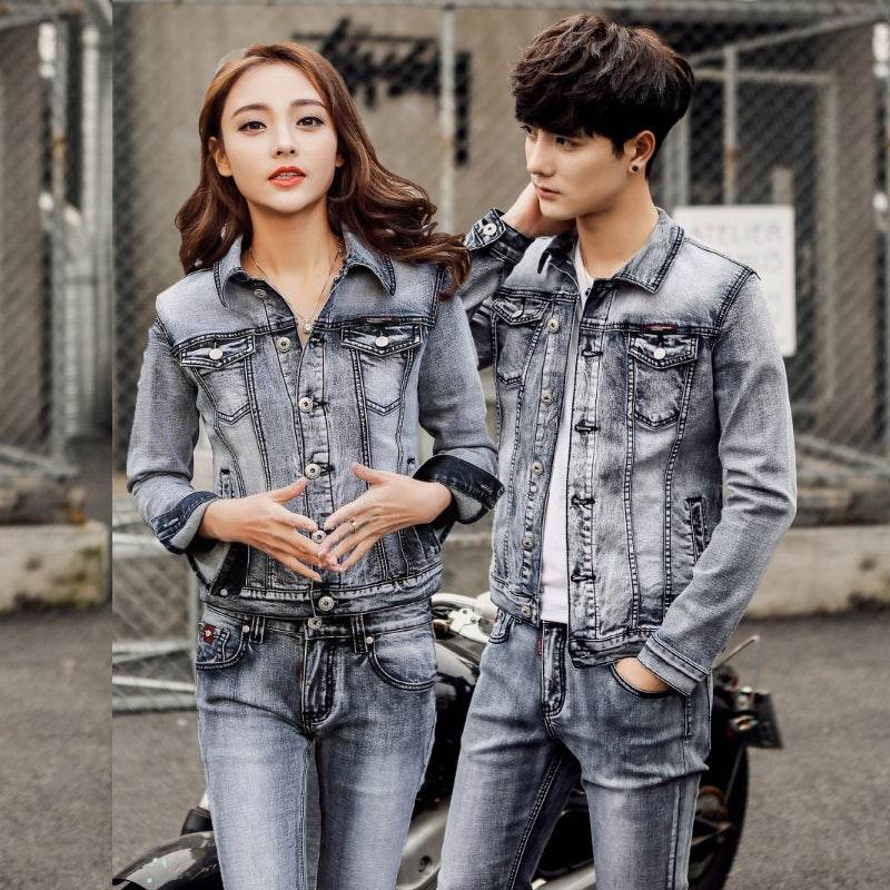Slim fit Denim Jacket Men And Women Couple Jacket