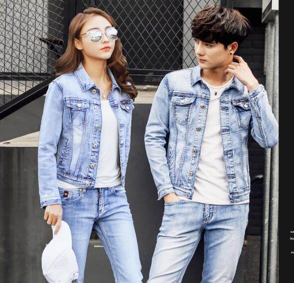 Slim fit Denim Jacket Men And Women Couple Jacket