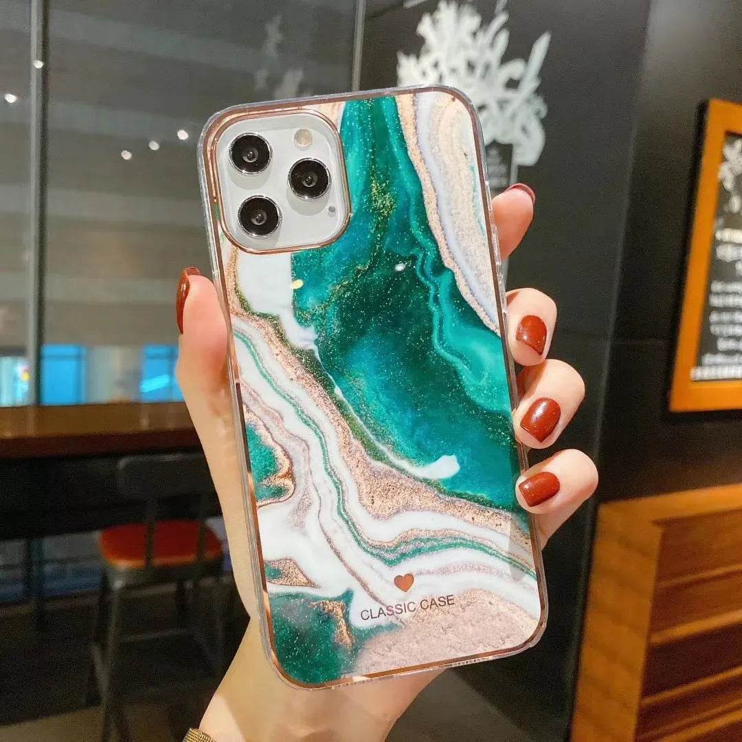 Electroplating silicone iphone case