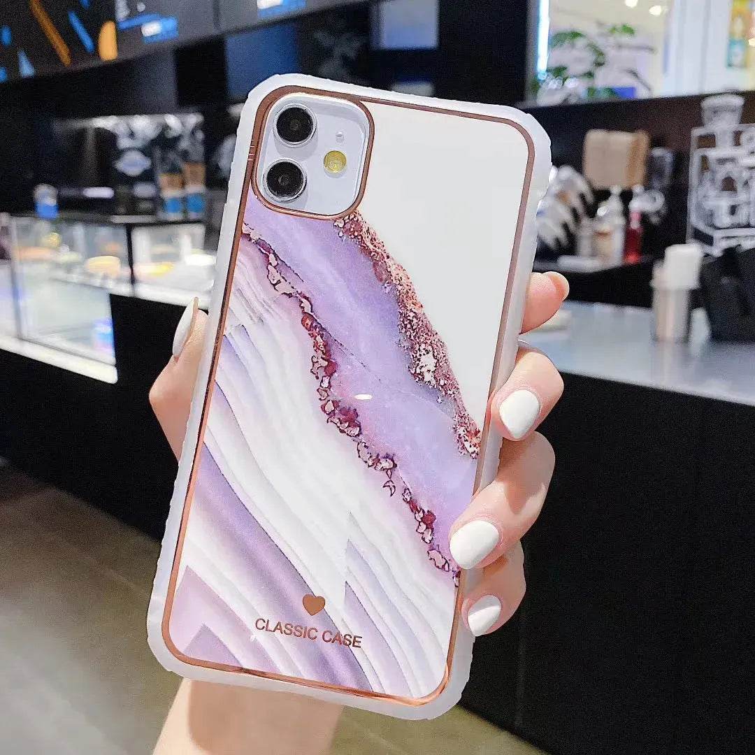 Electroplating silicone iphone case