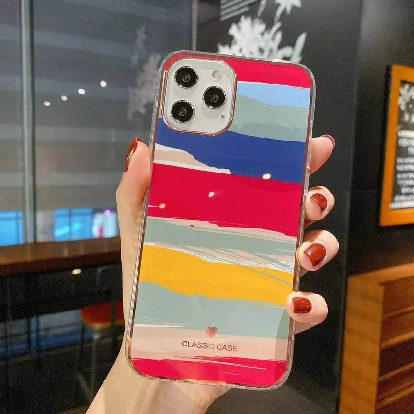Electroplating silicone iphone case