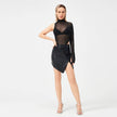 High Fashion Hot Girl Mid Waist Mini Split leather Skirt