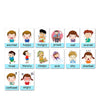 14 pcs Kids Learning Emotions Cognitive Flash Cards