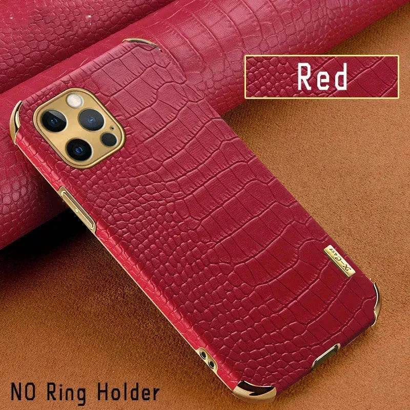 Crocodile skin Leather iphone case Apple Phone Protective Case