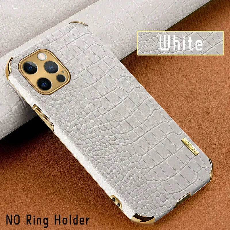 Crocodile skin Leather iphone case Apple Phone Protective Case