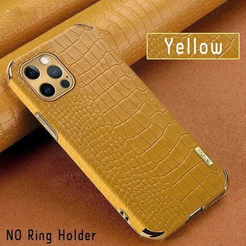 Crocodile skin Leather iphone case Apple Phone Protective Case
