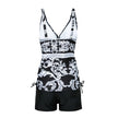 Plus Size Women's Bikini Set | Printed Boxer Bottoms Swimwear Canada