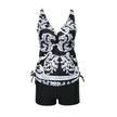 Plus Size Women's Bikini Set | Printed Boxer Bottoms Swimwear Canada
