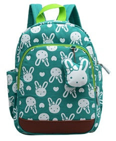 Kids Anti-Lost Kindergarten Backpack – Breathable Canvas Schoolbag (Pink, Blue, Yellow, Green, Navy)