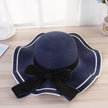 Summer Sun Hat Women Straw Hats Sunshade Panama Hat Fashion Bow Beach Hat Foldable Travel Caps