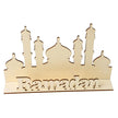 Muslim Eid Al-Fitr Decoration Craft Gifts Eid Mubarak Ramadan Wooden Ornaments