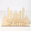 Muslim Eid Al-Fitr Decoration Craft Gifts Eid Mubarak Ramadan Wooden Ornaments