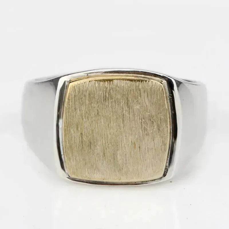 European And American Simple Gold Brushed Men'S Ring Middle East Foreign Trade Fashion Men'S Ring Jewelry