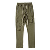 Mijko Unisex Multi-Pocket Cargo Trousers — High Street Drawstring Casual Pants (Autumn/Winter)