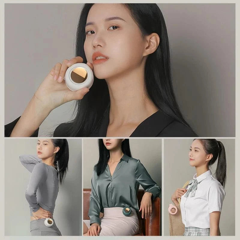Mini Clip Fan – Portable Waist & Neck Fan | USB Rechargeable, 3 Speeds, 900mAh