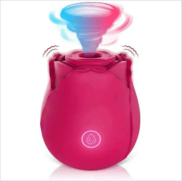 Rose Sec Sucking Tongue Licking Vibrating Toy Rose Toy for Women