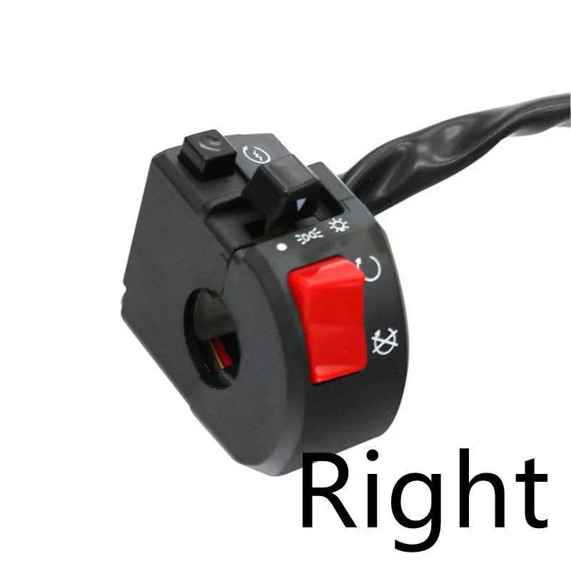 Motorcycle Horn Button Switch Motorbike Turn Signal Electric Fog Lamp Light Start Handlebar Controller Switches