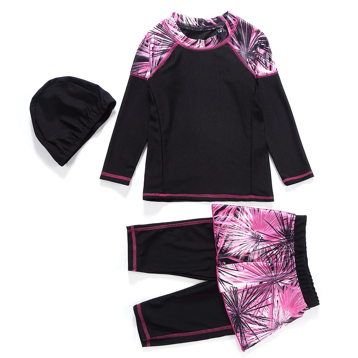 Kids Conservative Long Sleeve Swimsuit Dress | Girls Full Coverage Swimwear Canada