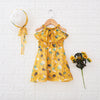 Girls' Bohemian Chiffon Sling Dress with Hat | Lotus Leaf Neck Summer Dress Canada USA