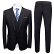 Men's Flat Collar Business Suit Set – Wedding & Banquet Formal Wear | Canada & USA (S–6XL)