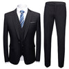 Men's Flat Collar Business Suit Set – Wedding & Banquet Formal Wear | Canada & USA (S–6XL)