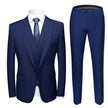 Men's Flat Collar Business Suit Set – Wedding & Banquet Formal Wear | Canada & USA (S–6XL)