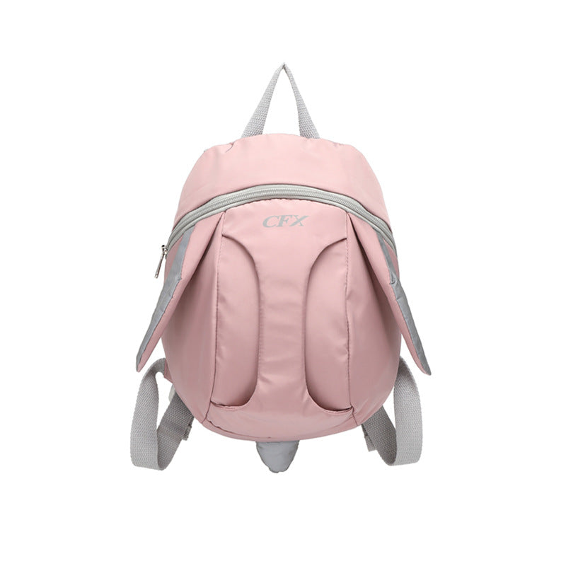 Cute Bunny Anti-Lost Toddler Backpack – Kindergarten Kids School Bag | Gray Green & Gray Powder