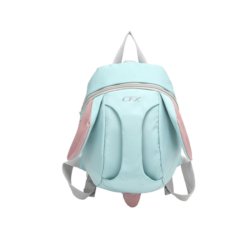 Cute Bunny Anti-Lost Toddler Backpack – Kindergarten Kids School Bag | Gray Green & Gray Powder