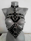 Body Strap Lingerie – PU Leather Bondage Fetish Camisole
