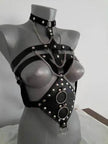 Body Strap Lingerie – PU Leather Bondage Fetish Camisole