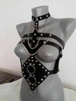 Body Strap Lingerie – PU Leather Bondage Fetish Camisole