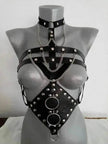 Body Strap Lingerie – PU Leather Bondage Fetish Camisole