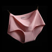 Ice Silk Mid-waist Sexy Seamless Ladies Plus Size Briefs Women