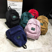 Mini School Bag Corduroy Small Canvas Backpack