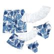 Bohemian Floral Family Matching Swimsuit Set – Parent-Child Swimwear for All Ages