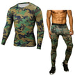 2pcs Camouflage Sport Fitness Workout Gym Outfit set