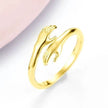 Alloy Simple Hands Hug Ring Opening Adjustable Jewelry