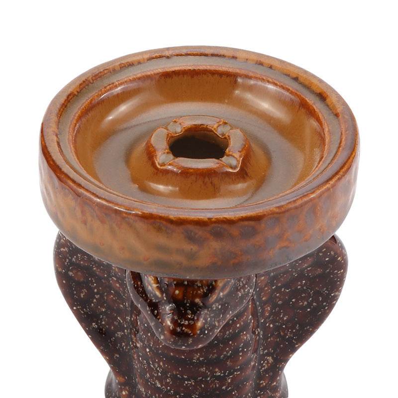 Creative Cobra Shaped Hookah Accessories Individually Packaged Ceramic Pot