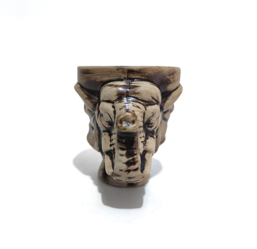 Arabic Hookah Accessories Large Animal Skull Pattern Ceramic Smoke Pot