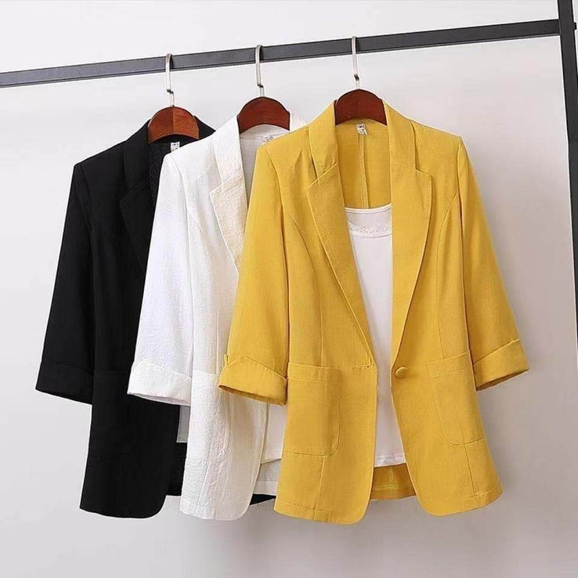Spring Summer Formal Office Blazer Jacket for women