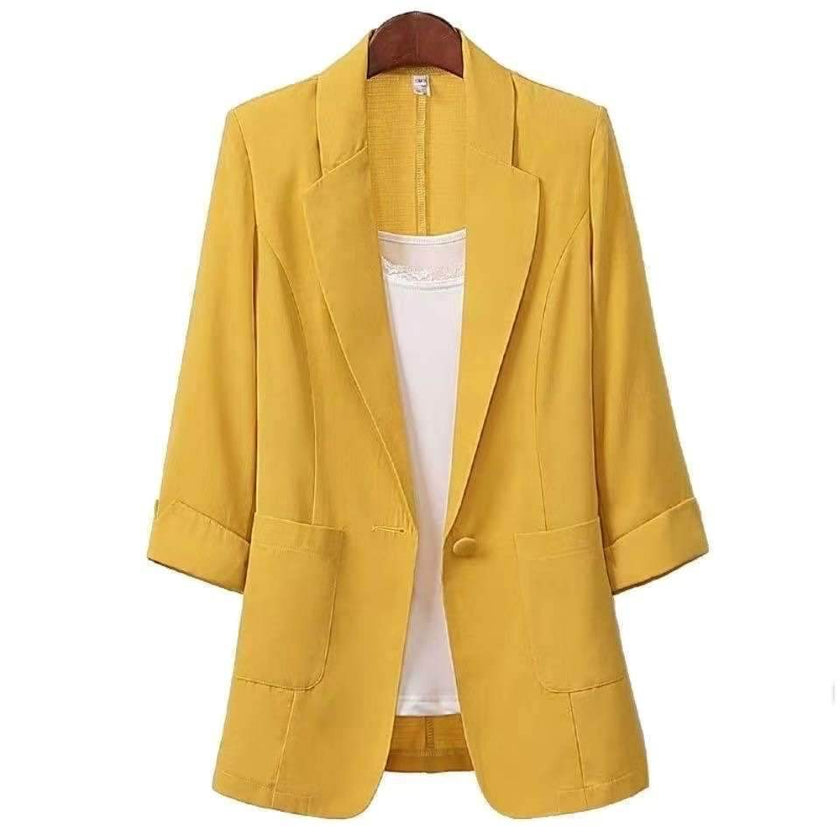 Spring Summer Formal Office Blazer Jacket for women
